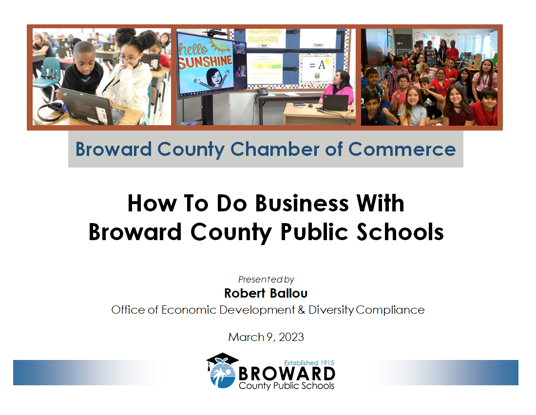 How to do business with broward county public schools